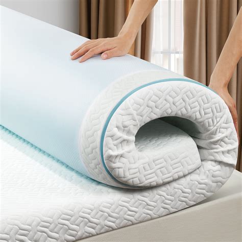 3 Inch Gel Memory Foam Mattress Topper Queen Non Slip Cooling Removable Cover Certipur Us