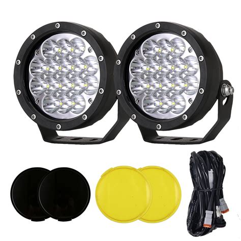 Biglionx 5inch Round Led Offroad Lights Pair 160w 18800lm Spotlights Driving Work Fog Lamp Led