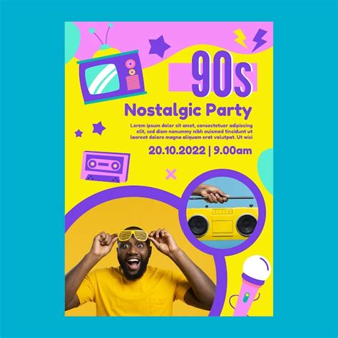 Premium Vector Hand Drawn S Party Poster Template