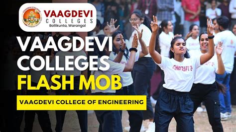 Vaagdevi College Of Engineering FLASHMOB Technocraft Warangal YouTube