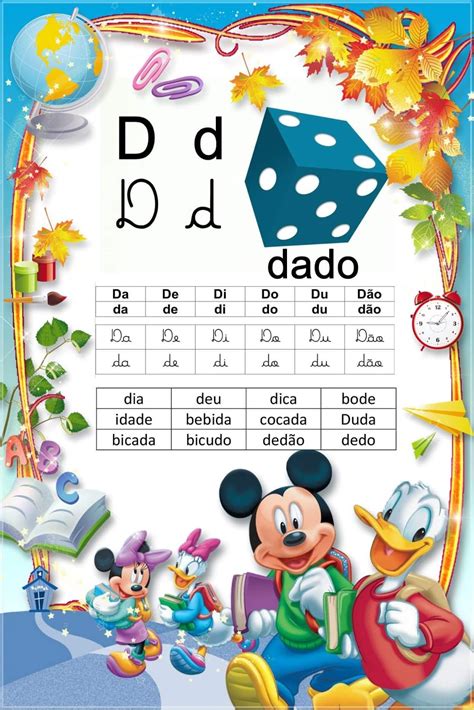 Palavras Com A Sílaba Da - Caderno de Leitura Com Sílabas Simples.