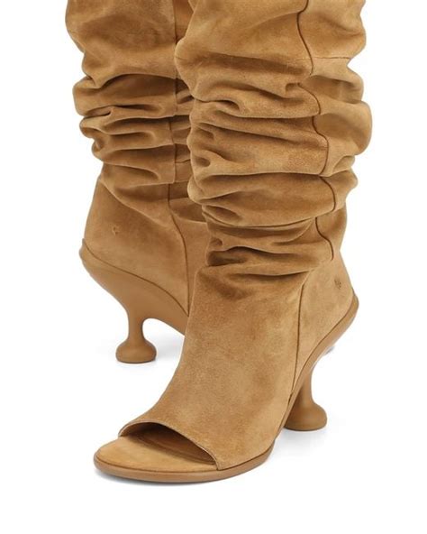 Naked Wolfe Kind Cow Suede Camel In Brown Lyst