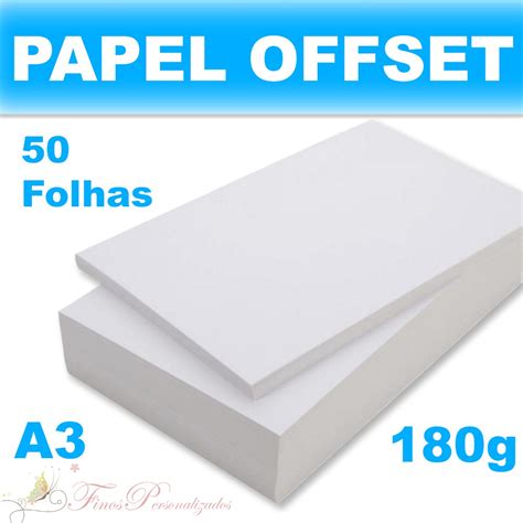 Papel Offset G A Folhas Shopee Brasil