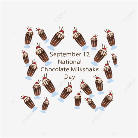 National Chocolate Milkshake Day Vector Chocolate Milkshake Chocolate