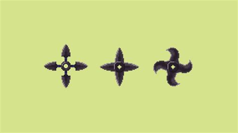 Speed Pixel Set Of Shuriken Youtube