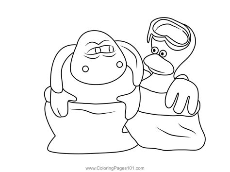 Timmy And Yabba Coloring Page for Kids - Free Timmy Time Printable ...