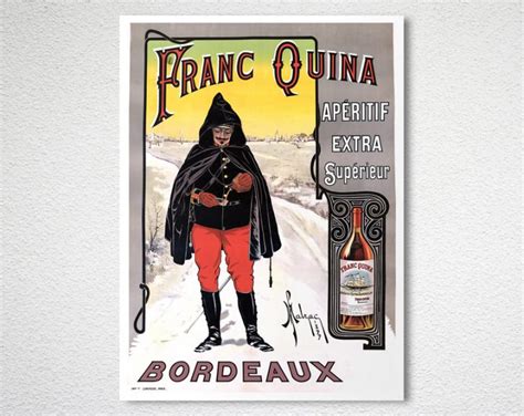 Franc Quina Aperitif Extra Superieur Vintage Food Drink Poster Arty