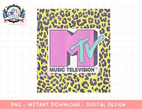 Mtv Music Television Neon Cheetah Block Logo Png Digital D Inspire