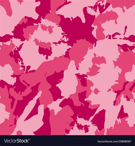 Military Camouflage Pattern Pink Hand Royalty Free Vector