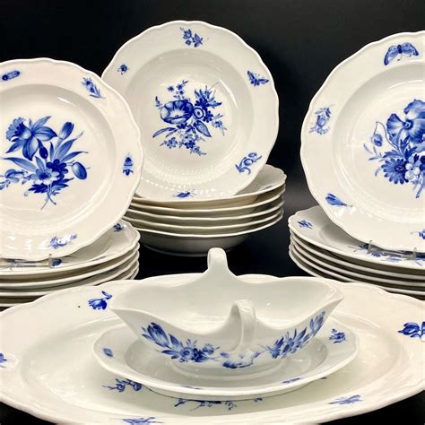 Meissen Eetservies Voor Blaue Blume Mit Insekten Wahl