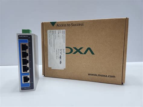 Moxa Eds A Port Unmanaged Ethernet Switch Rev Ebay