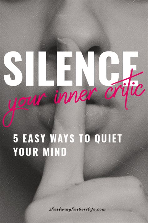 Silence Your Inner Critic Inner Critic Books For Self Improvement How Are You Feeling