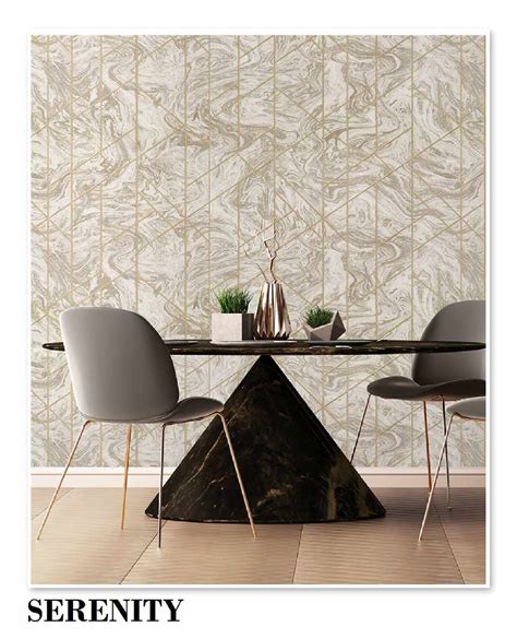 Serenity Geometric Pattern Wallpaper Roll Myindianthings