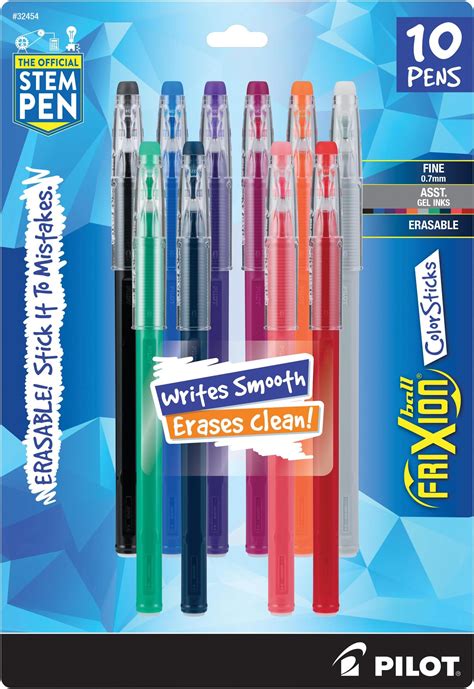 Amazon Pilot Frixion Ball Knock Color Gel Ink Multi Pen White