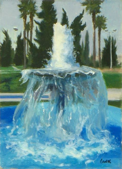 Water Fountain Painting At Explore Collection Of