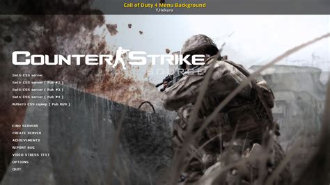 Call Of Duty 4 Menu Background Counter Strike Source Mods