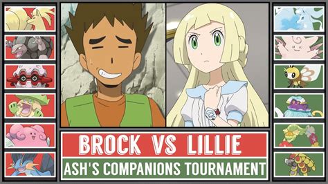 Brock Vs Lillie Ashs Companions Tournament Battle 3 Youtube