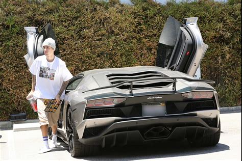 hailey baldwin and justin bieber take their lamborghini for ride in los ...