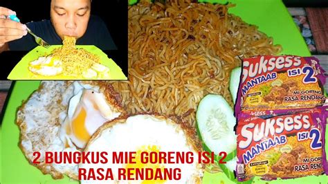 Mukbang Bungkus Mie Goreng Sukses Isi Butir Telor Mata Sapi