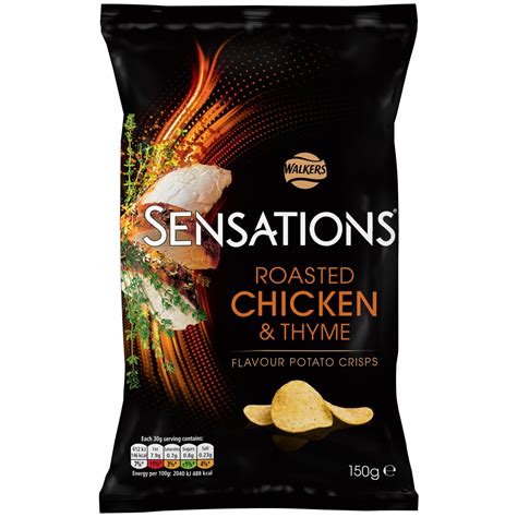 Walkers Sensations 150g Chicken Crisps Bandm