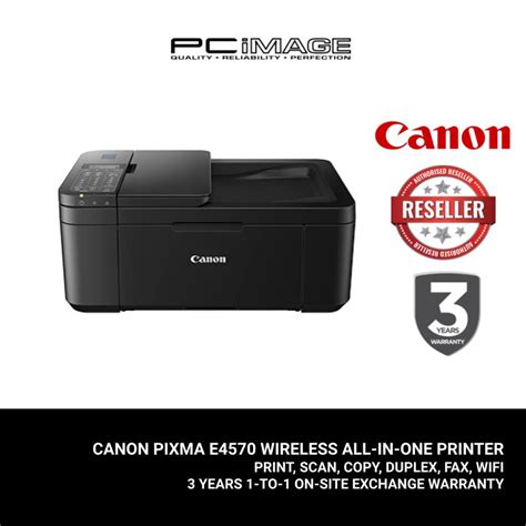 Canon Pixma E4570 Wireless All In One Printer Print Scan Copy Duplex Fax Shopee Malaysia