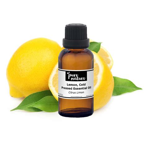 Lemon Cold Pressed Essential Oil Purenature Nz