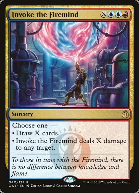 Invoke The Firemind Gk1 40 Magic The Gathering Card