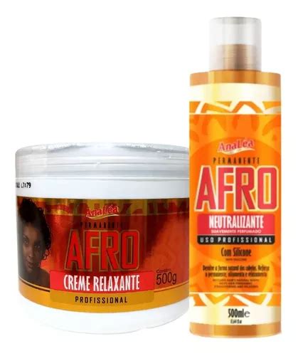 Kit Afro Permanente Ana L A Relaxante G Neutralizante