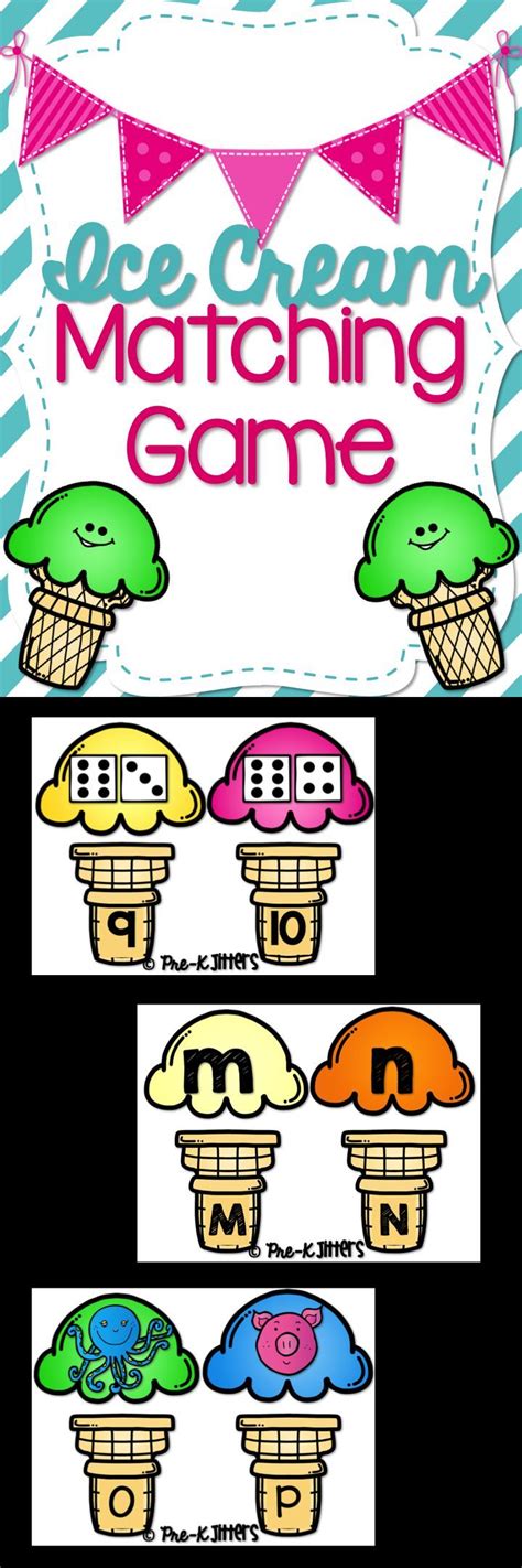 Ice Cream Matching Game Printable