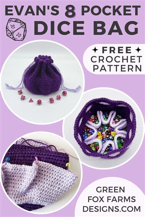 The Crochet Bag Pattern Is Shown In Three Different Colors And Sizes