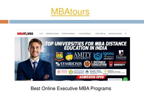 PPT Best Online Executive MBA Programs PowerPoint Presentation Free