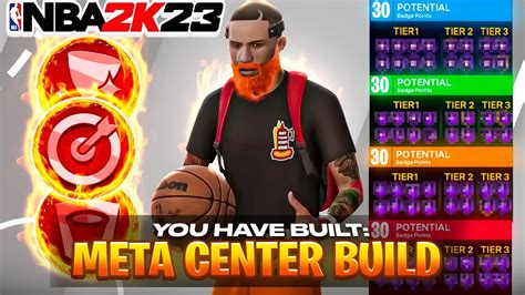 Nba 2k23 Next Gen Current Gen Best Center Build Meta Build Youtube