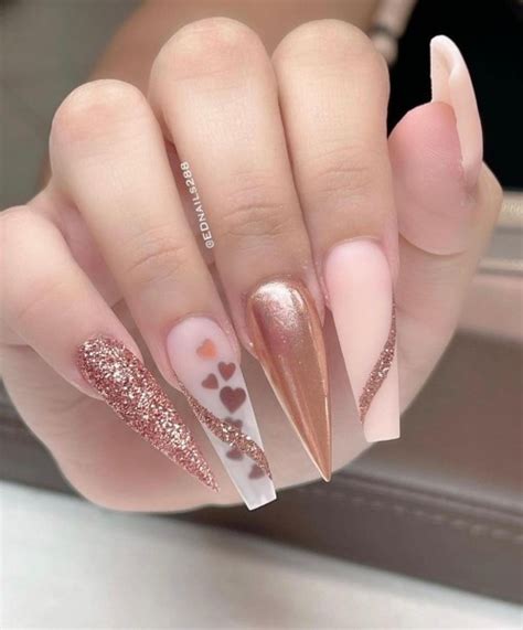 25 Nude Nails With Glitter You Ll Adore Glitter French Tip Nails