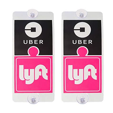 WildAuto Uber Lyft Sign for Car Anti-Fading & Heat Resistant Uber Decal with Strong Scution Cups ...