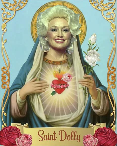 Saint Dolly Parton Digital Art by Oscar Walker | Fine Art America