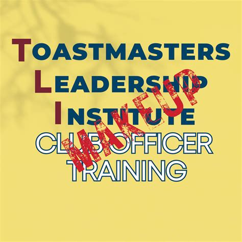 Makeup TLI Toastmaster Leadership Institute District 30 Toastmasters