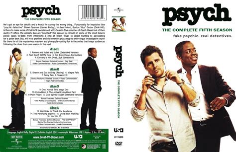 Psych Season 5 Tv Dvd Scanned Covers Psych Season 5 Dvd Covers