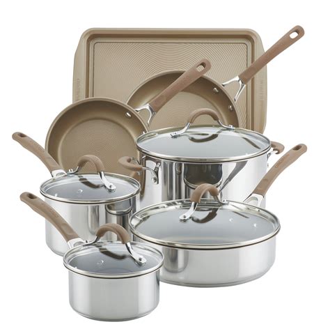 Circulon Innovatum Stainless Steel Nonstick 10-Piece Cookware Set ...