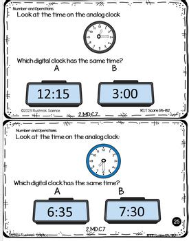 Nd Grade Nwea Map Math Test Prep Practice Questions Rit Band