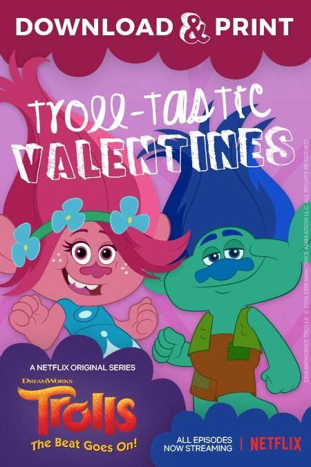 Free Printable Trolls Valentines Cards Printable Valentines Day Cards Valentines Cards