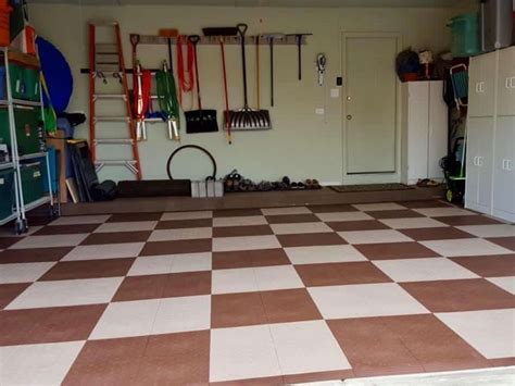 Diamond Top Garage Floor Tiles - Interlocking Flooring by ModuTile