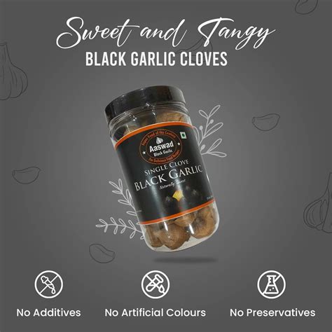 Premium Single Clove Black Garlic 425g 15oz Unpeeled Whole Bulbs By