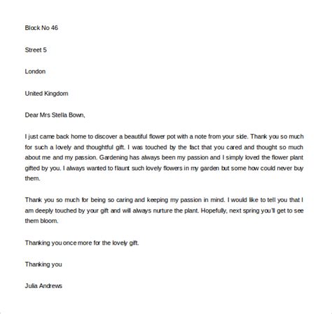 Thank You Letter For T 9 Free Word Excel Pdf Format Download