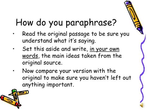 😀 How To Do Paraphrasing Tips On How To Paraphrase Fast And Effectively 2019 01 11