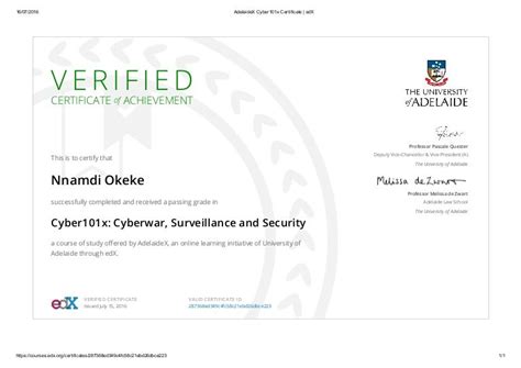 Cyber Security Certificate Edx