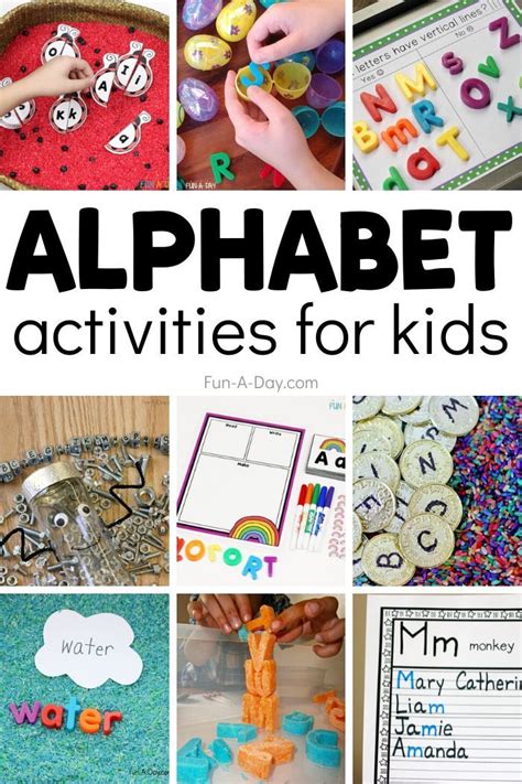 These alphabet activities are perfect for preschool and kindergarten ...