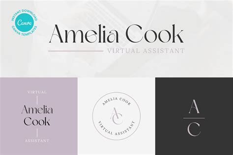 Virtual Assistant Logo Branding Kit Branding And Logo Templates ~ Creative Market