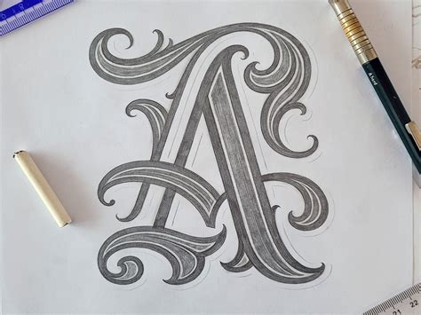 Custom gothic letter A by Mateusz Witczak on Dribbble