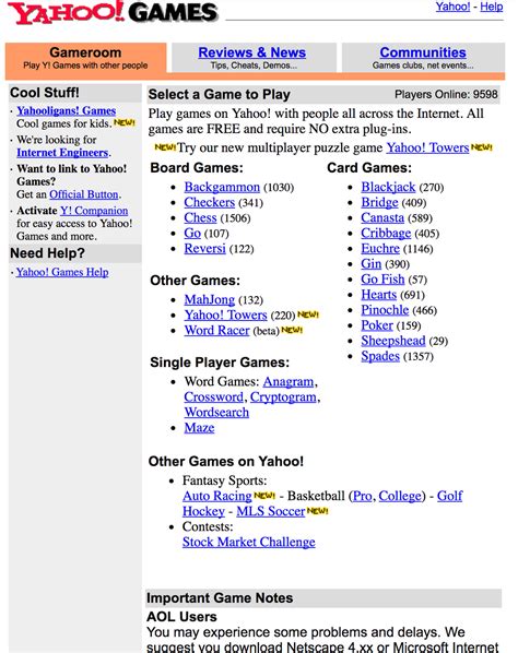 Yahoo Games Is Where I Spent A Lot Of My Late 90s Free Time R90s