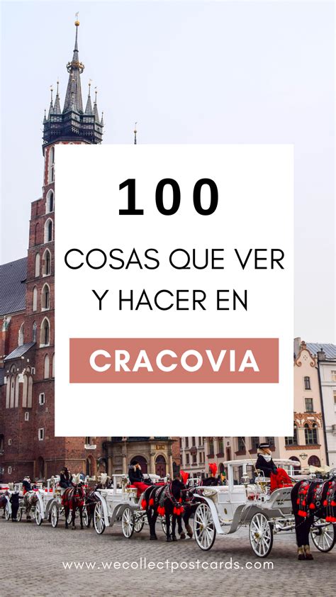 100 Cosas Que Ver Y Hacer En Cracovia We Collect Postcards Cracovia